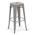 Atlas Commercial Products Titan Series™ Industrial Metal Bar Stool, Silver MBS9SLV